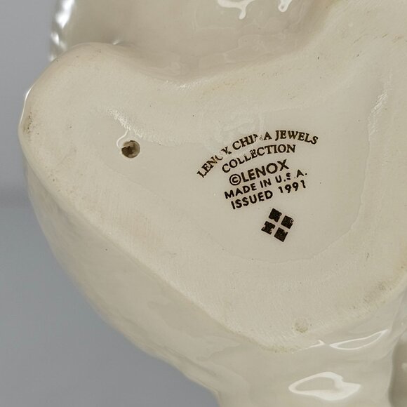 Lenox China Jewels Collection Cat Kitten Playing With Ball Figurine - Picture 8 of 8